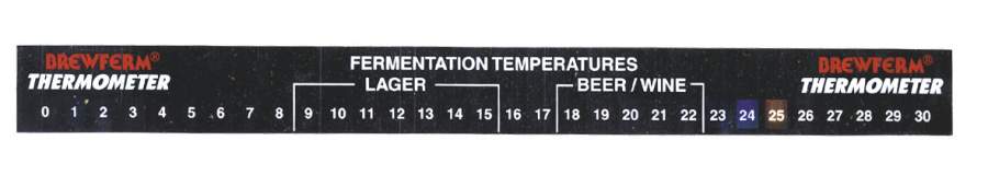 thermometerstrip 0-30°C  - Brewferm