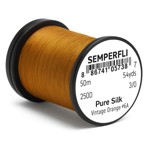 Pure Silk Vintage Orange
