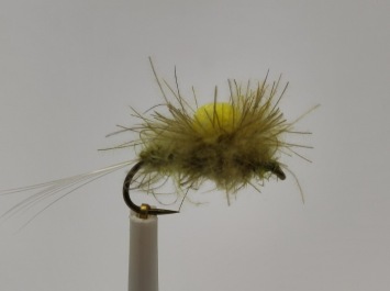 Size 14 Yellow Foam CDC Para Barbless