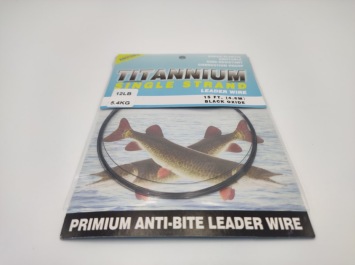Titanium Single Strand Leader Wire 12 LB - 5.4 kg