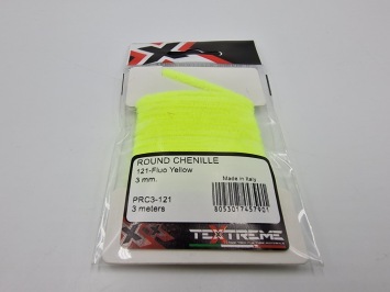 Textreme Round Chenille 3 mm - 121 Fluo Yellow