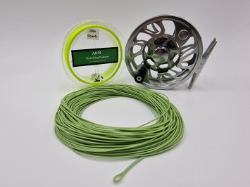 A&M 9 ft E.C.R. #6 Combiset G6 Gunsmoke Fly Reel