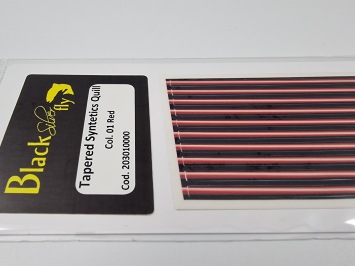 BSF Tapered Synthetic Quills 01 Red