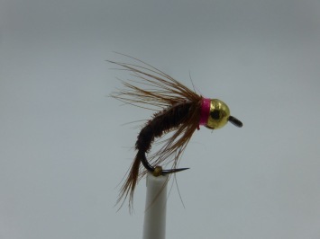 Size 12 Tungsten Tactical PTI Strike Nymph Barbless