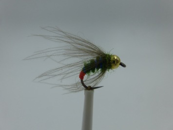 Size 12 Tungsten Tactical Olive Buggy Barbless