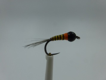 Size 16 Tungsten Quill Yellow Perdigon Barbless