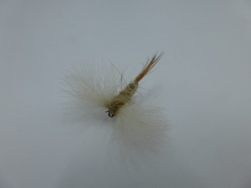 Size 12 CDC Mayfly Spent Tan Barbless