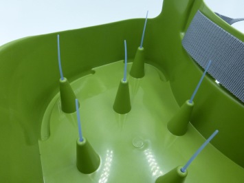 Schnurkorb Line Spikes Blue - 8 pc