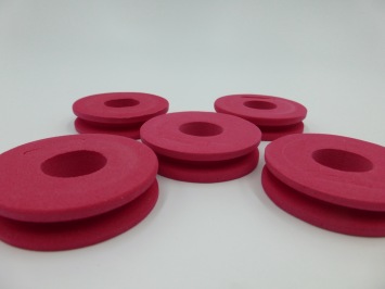 EVA Foam Leader Spool - Red  - 5 stuks