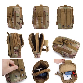 A&M Pouch Belt Waist Bag - Black/Grey Camo