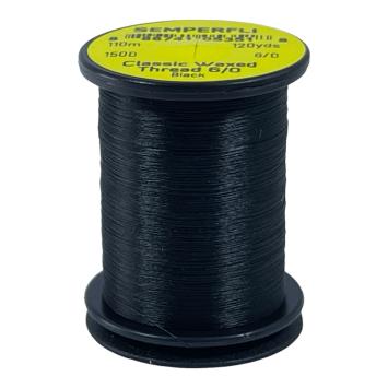 Classic Waxed Thread 6/0 Black 110 meter