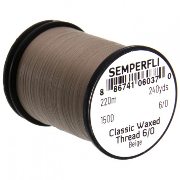 Classic Waxed Thread 6/0  Beige 220m 
