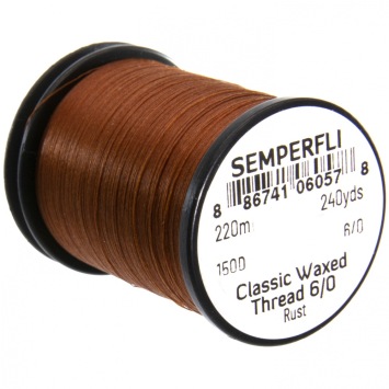 Classic Waxed Thread 6/0 Rust 220m 