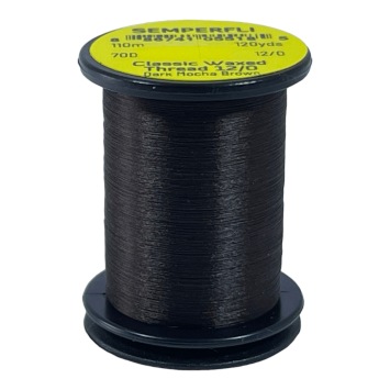 Classic Waxed Thread 12/0 Dark Mocha Brown 110 meters