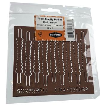 May fly Body Dark Brown 25mm