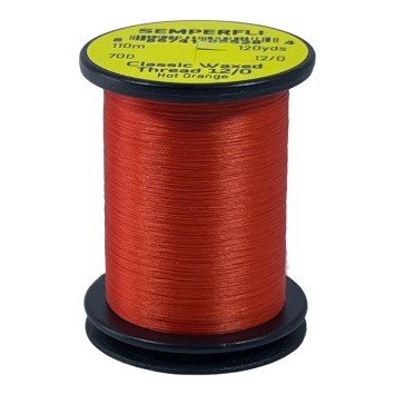 Classic Waxed Thread 12/0 Hot Orange 110 meters