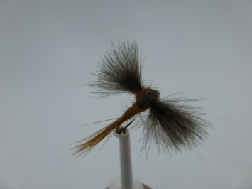 Size 10 CDC Mayfly Spent Brown Barbless