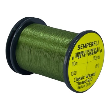 Classic Waxed Thread 8/0 Medium Olive 110 meters