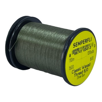 Classic Waxed Thread 6/0 Olive Dun 110 meters