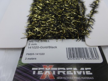Textreme Metal Brill 5 mm Gold/Black