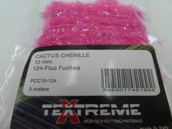 Cactus Chenille 10 mm - 124 Fluo Fuchsia