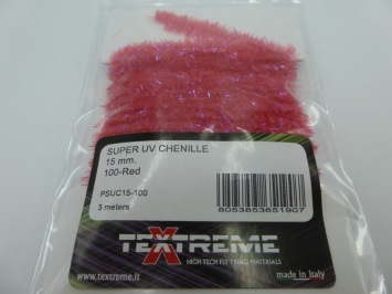 Super UV Blob Ice Chenille 15 mm - 100 Red