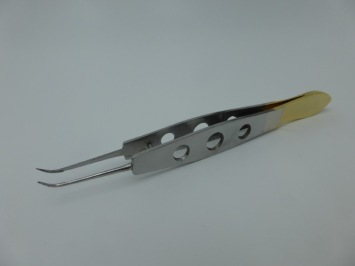 A&M Tweezers Curved Silver Gold