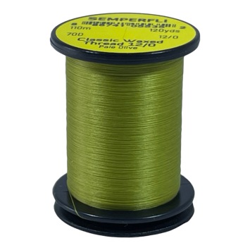 Classic Waxed Thread 12/0 Pale Olive 110 meters