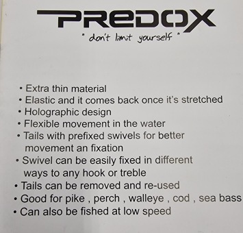 Predox Wiggle Tail Holographic Red Size XL