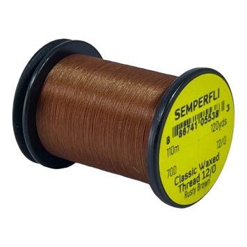 Classic Waxed Thread 12/0 Rusty Brown 110 meters