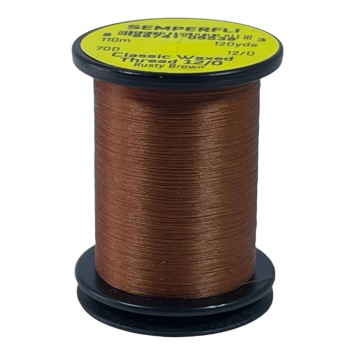 Classic Waxed Thread 12/0 Rusty Brown 110 meters
