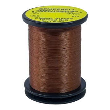 Classic Waxed Thread 8/0 Rusty Brown 110 meter