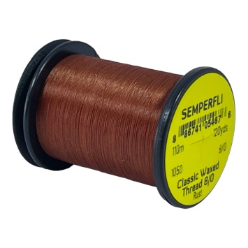 Classic Waxed Thread 8/0 Rust 110 meters