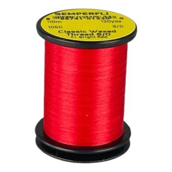 Classic Waxed Thread 8/0 Fl. Bright Red