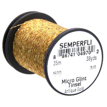 Micro Glint Tinsel Antique Gold