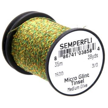 Micro Glint Tinsel Medium Olijf