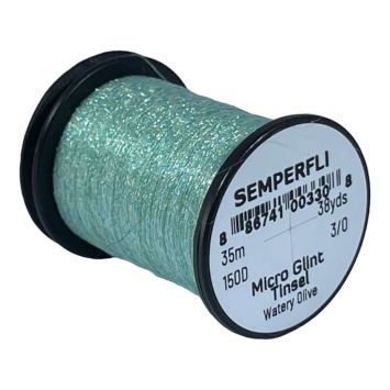 Semperfli Micro Glint Tinsel Watery Olive