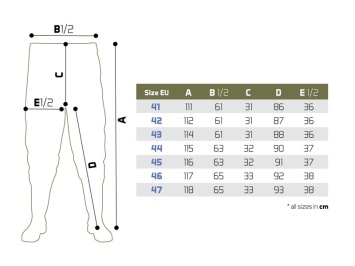 Delphin Hron Waist Waders Size 47