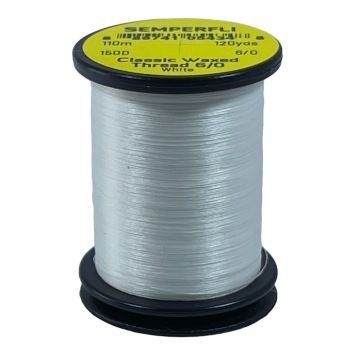 Classic Waxed Thread 6/0 White 110 meters