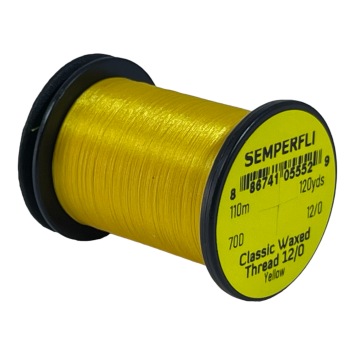 Classic Waxed Thread 12/0 Yellow 110 meters