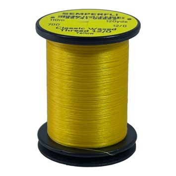 Classic Waxed Thread 12/0 Yellow 110 meters