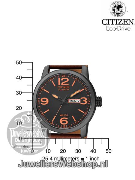 Citizen BM8476-07EE horloge Eco-Drive Bruin