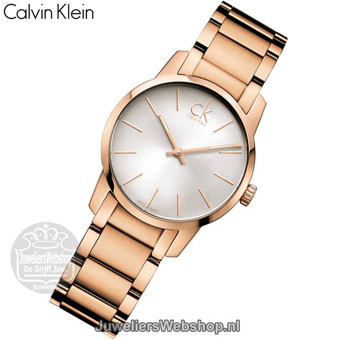 Calvin Klein horloge City K2G23646 PVD Rose