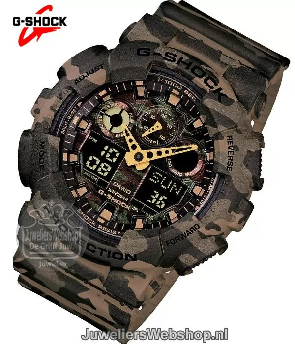 Casio G-SHOCK GA-100CM-5AER Camo G-Shock Horloge JuweliersWebshop