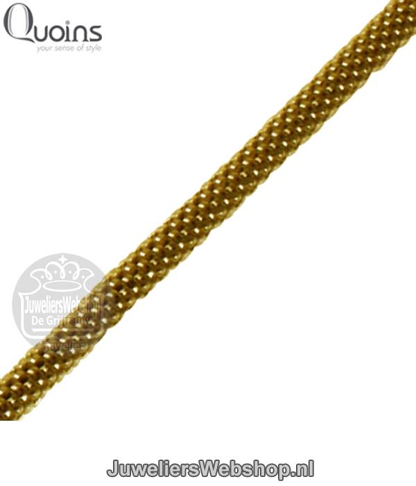 Quions QK-S4-G Hollow Chain Ketting Goud 45 cm