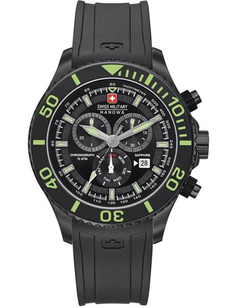 Swiss Military Hanowa Immersion horloge 06-4226.13.007 Zwart