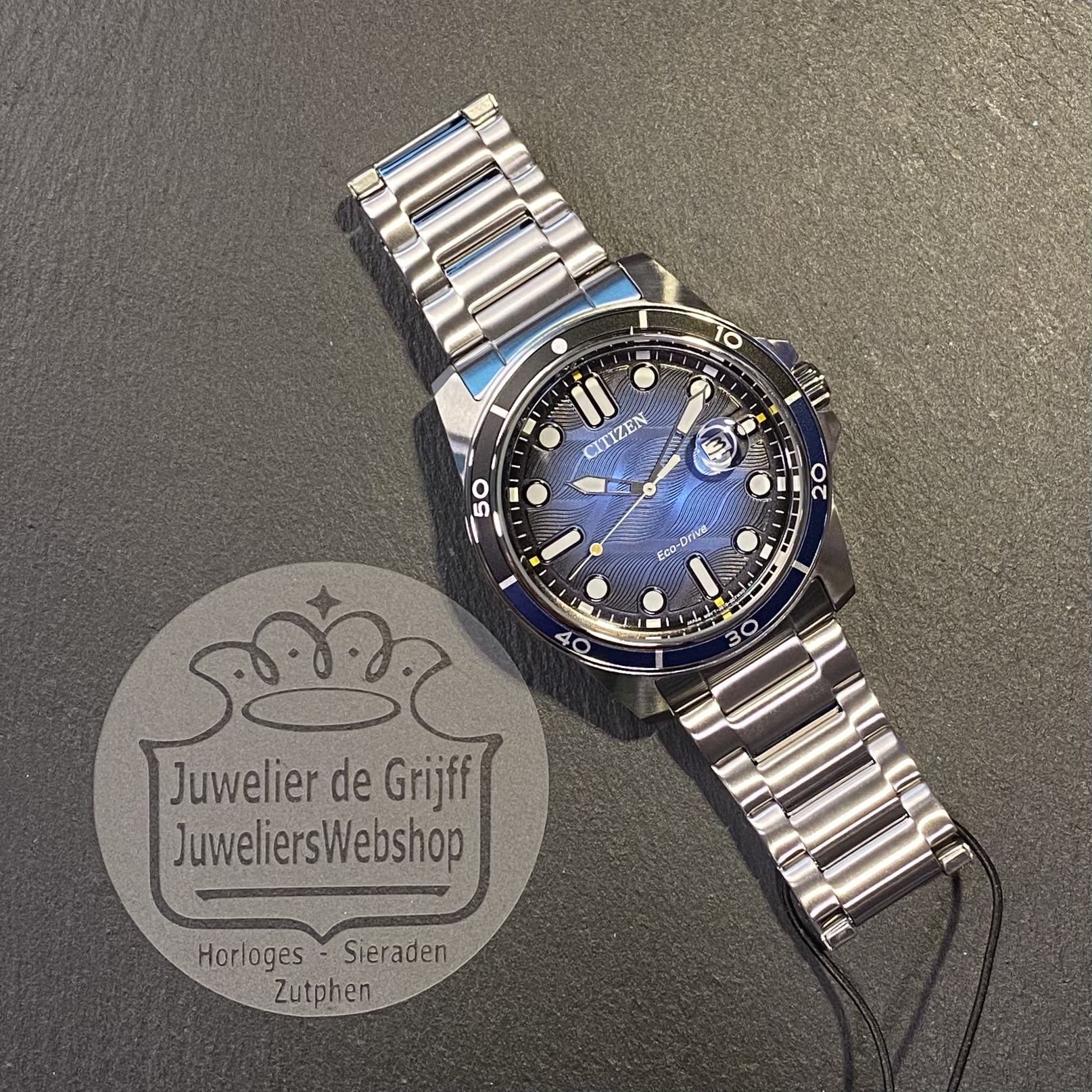 citizen eco drive horloge AW1810-85L Blauw