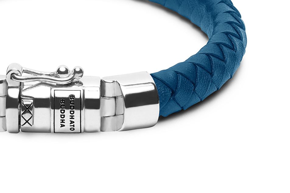 Ben Small Leather Armband 19cm blauw 180BU