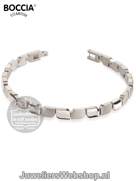 boccia 03007-01 titanium dames armband zilverkleurig