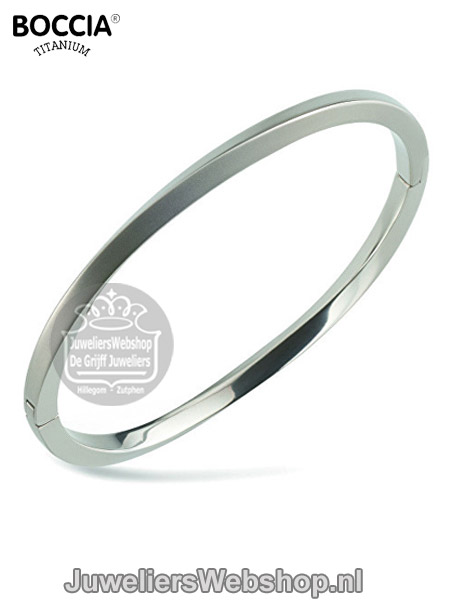 boccia 030011-0 armband titanium zilverkleurig